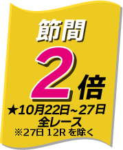準優勝戦マイル3倍