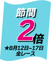 準優勝戦マイル3倍